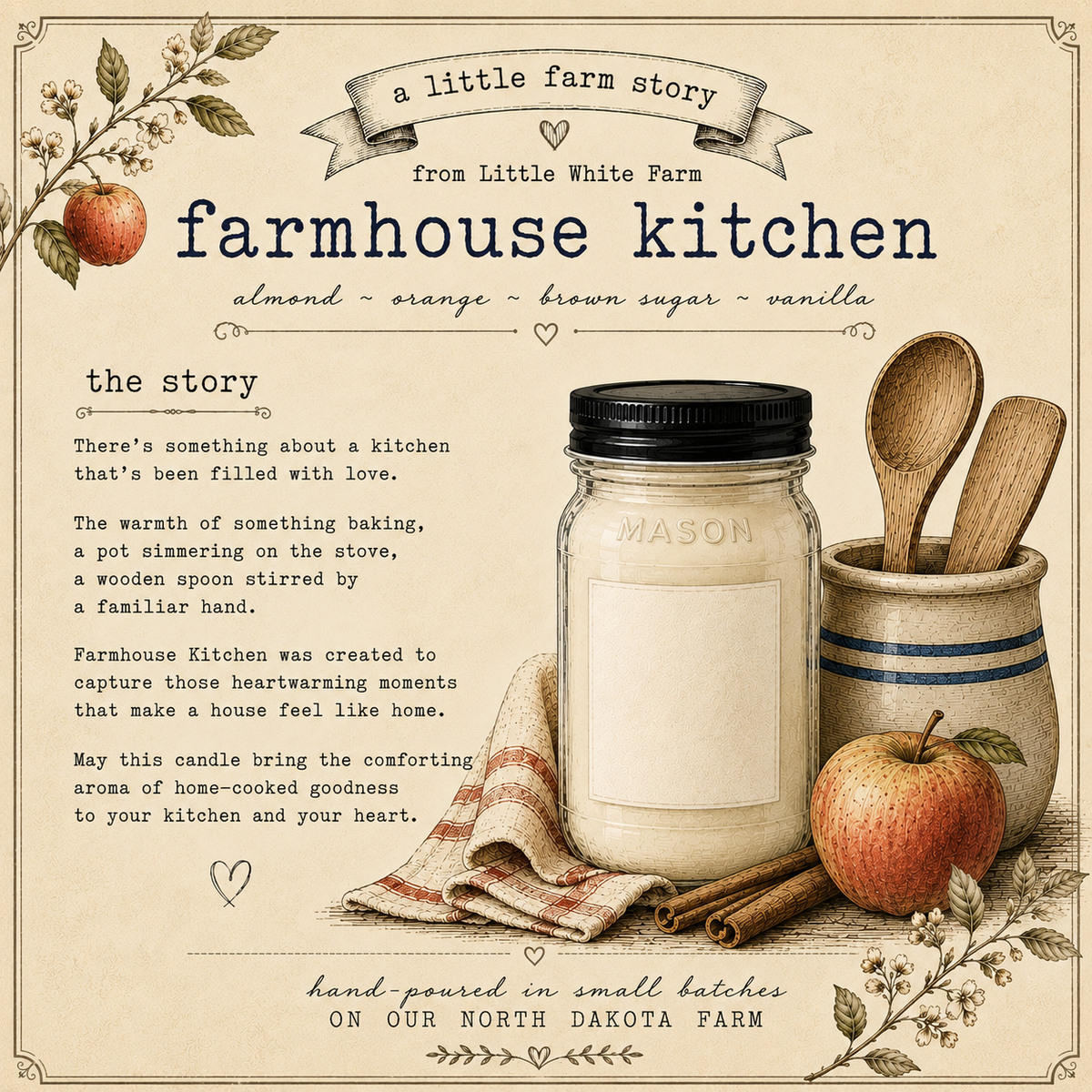 Farmhouse Kitchen Mason Jar Candle and Wax Melt