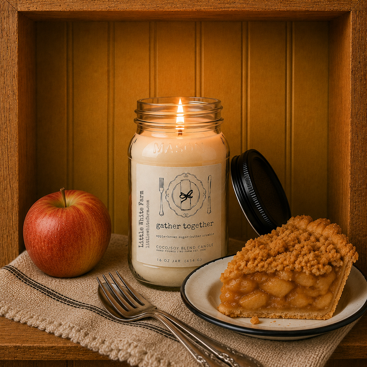 Gather Together Harvest Collection Mason Jar Candle and Wax Melt