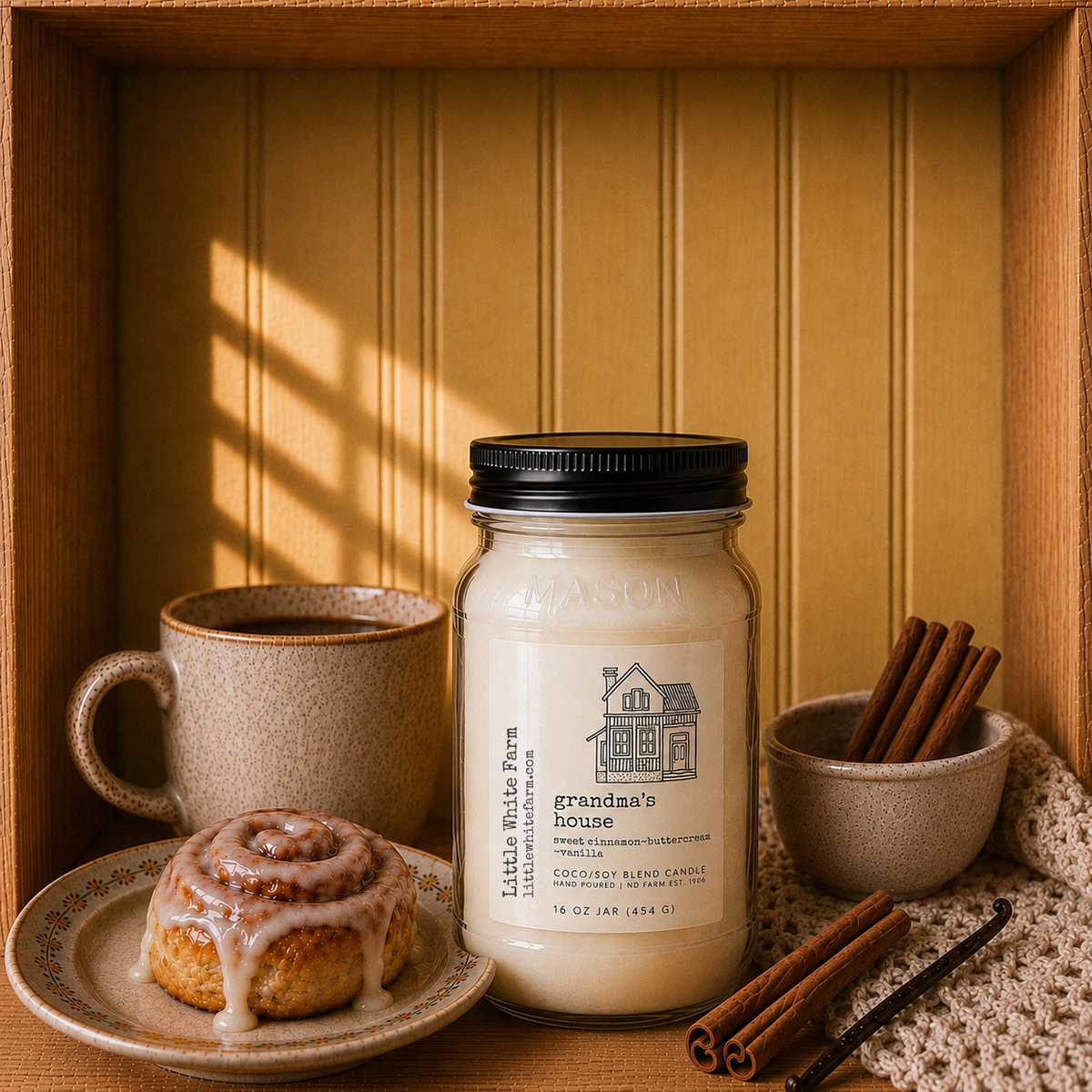 Grandma's House Farmhouse Collection Mason Jar Candle and Wax Melt