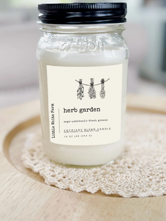 The Herb Garden Spring Collection Mason Jar Candle