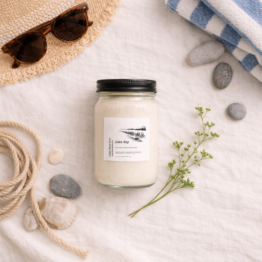 Lake Day Mason Jar Candle and Wax Melt