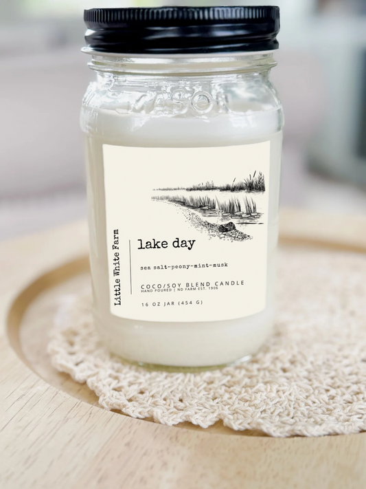 Lake Day Summer Collection Mason Jar Candle