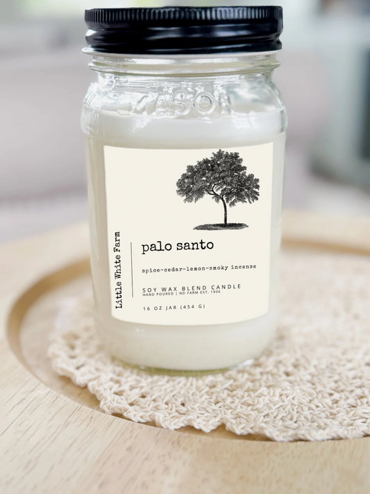 Palo Santo Farmhouse Collection Mason Jar Candle