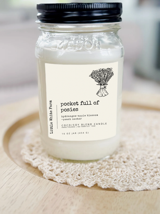 Pocket Full of Posies Spring Collection Mason Jar Candle