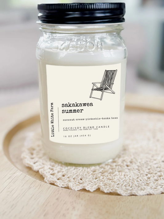 Sakakawea Summer-Summer Collection Mason Jar Candle
