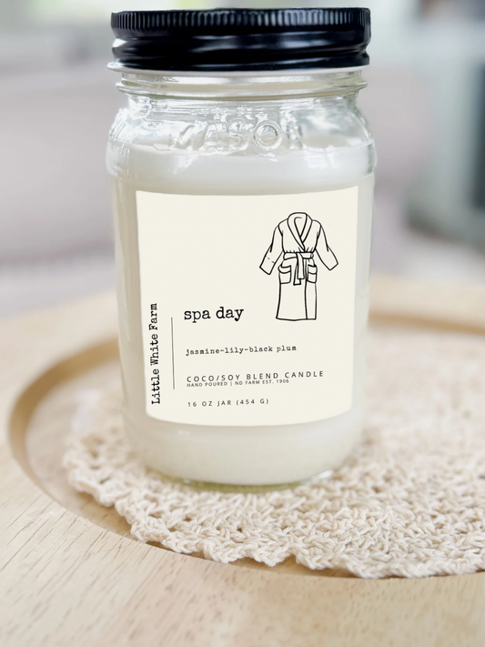 Spa Day Summer Collection Mason Jar Candle
