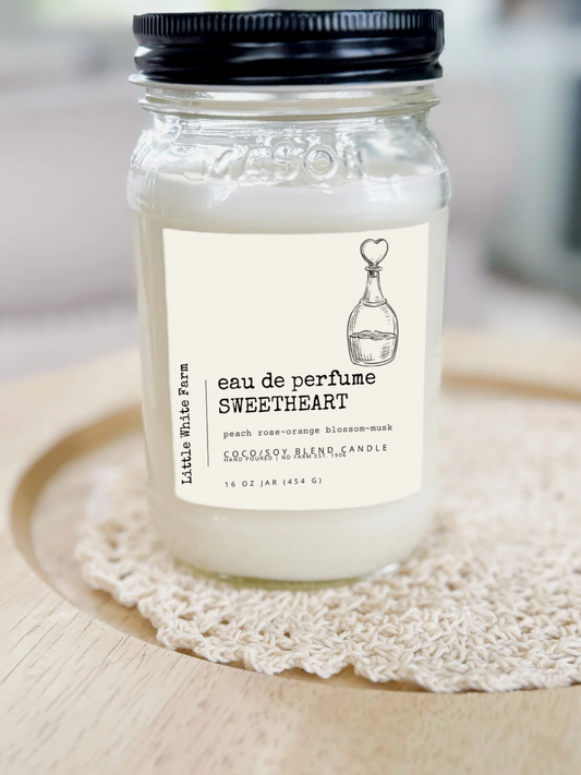 Eau de Perfume Sweetheart Farmhouse Collection Mason Jar Candle