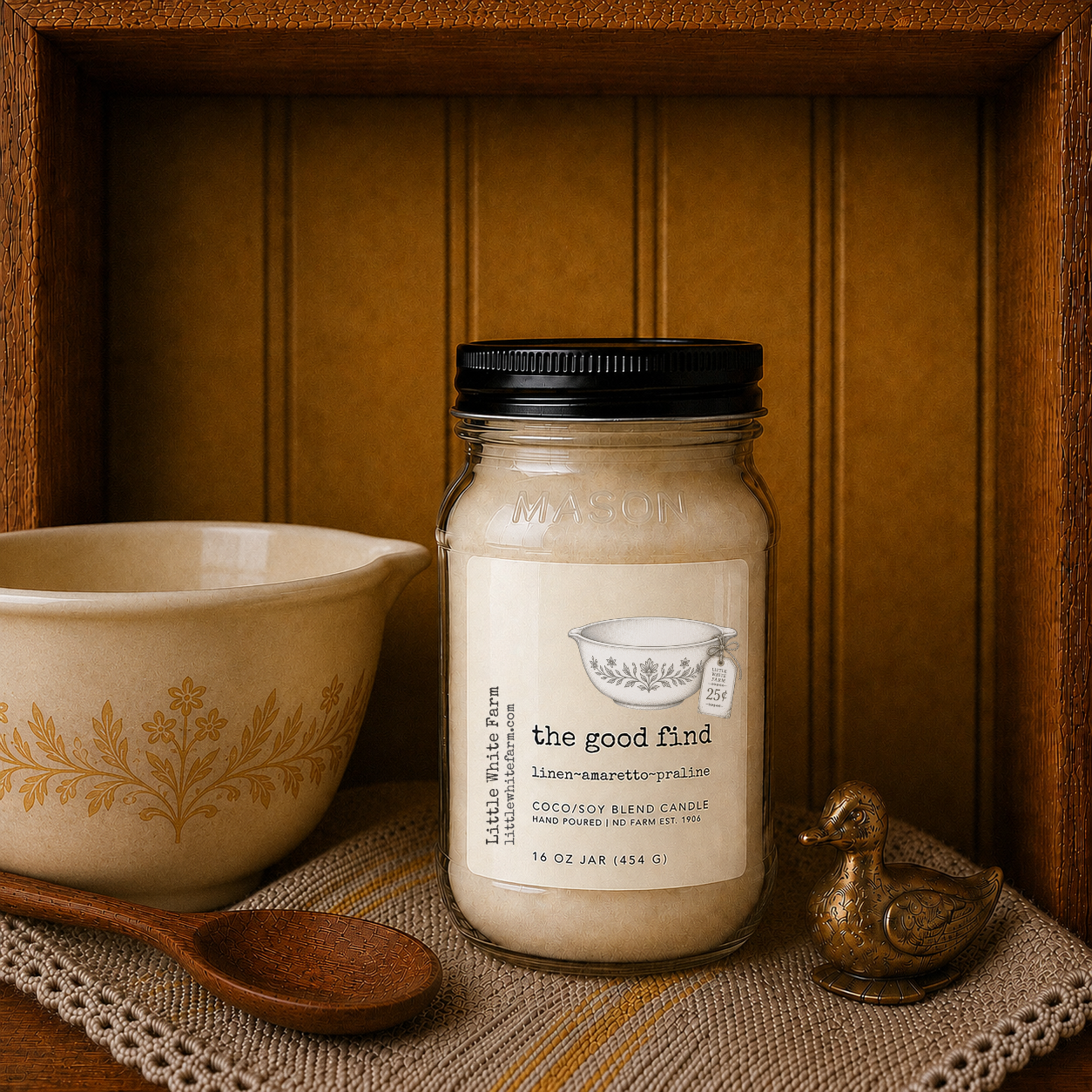 The Good Find Harvest Collection Mason Jar and Wax Melt
