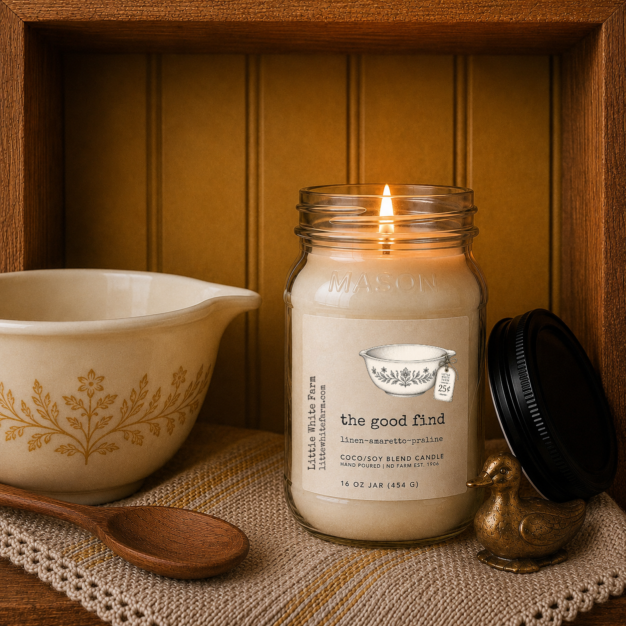 The Good Find Harvest Collection Mason Jar and Wax Melt