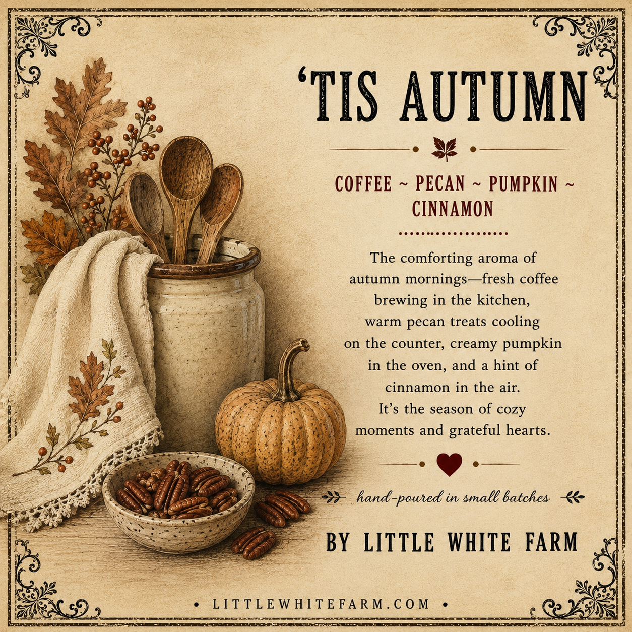 'Tis Autumn Harvest Collection Mason Jar and Wax Melt