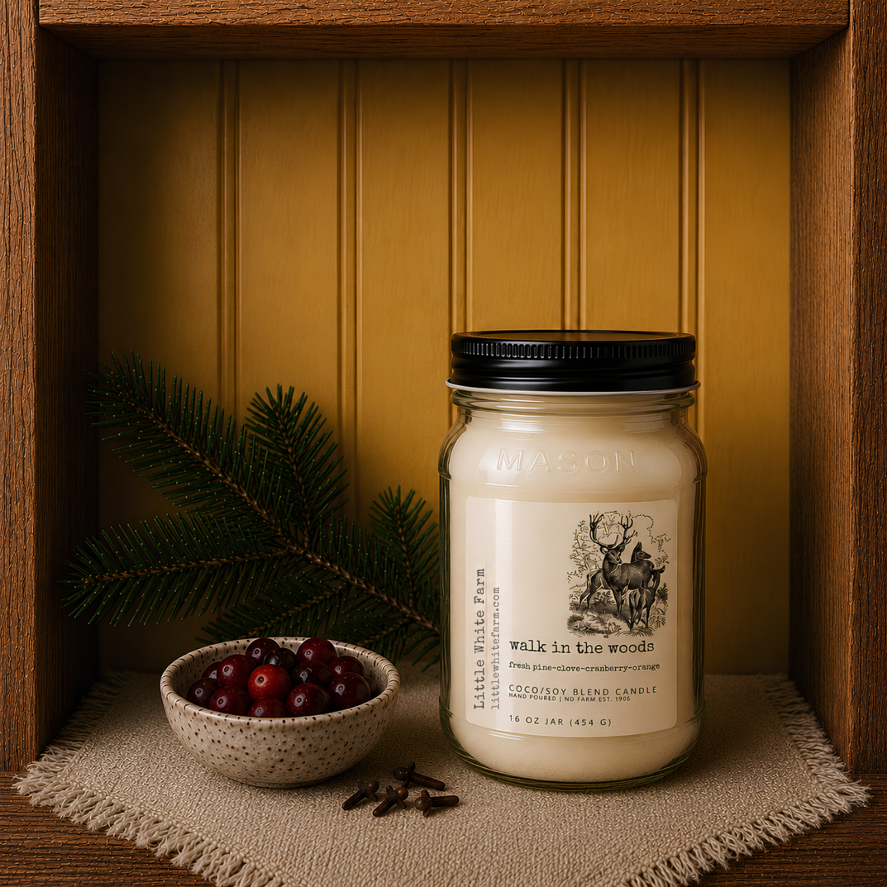 Walk in the Woods Harvest Collection Mason Jar Candle and Wax Melt
