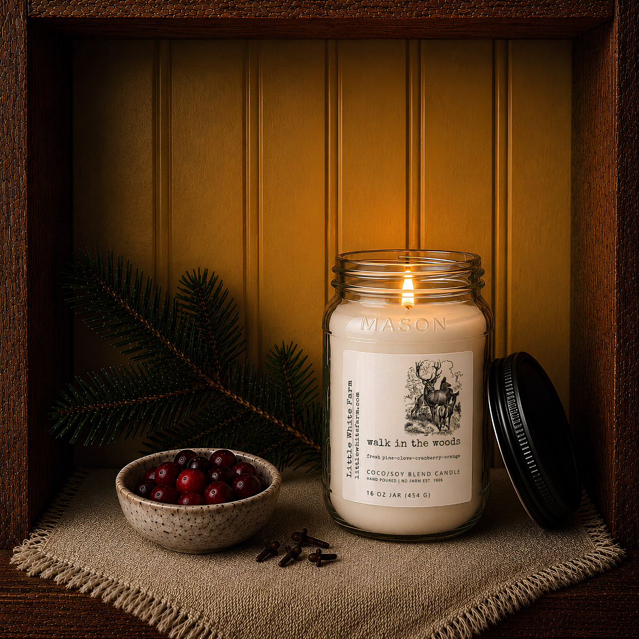 Walk in the Woods Harvest Collection Mason Jar Candle and Wax Melt