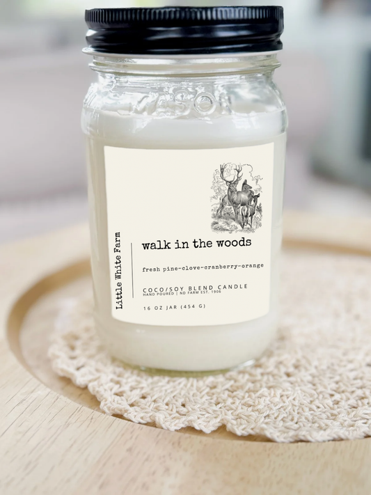 Walk in the Woods Fall Collection Mason Jar Candle