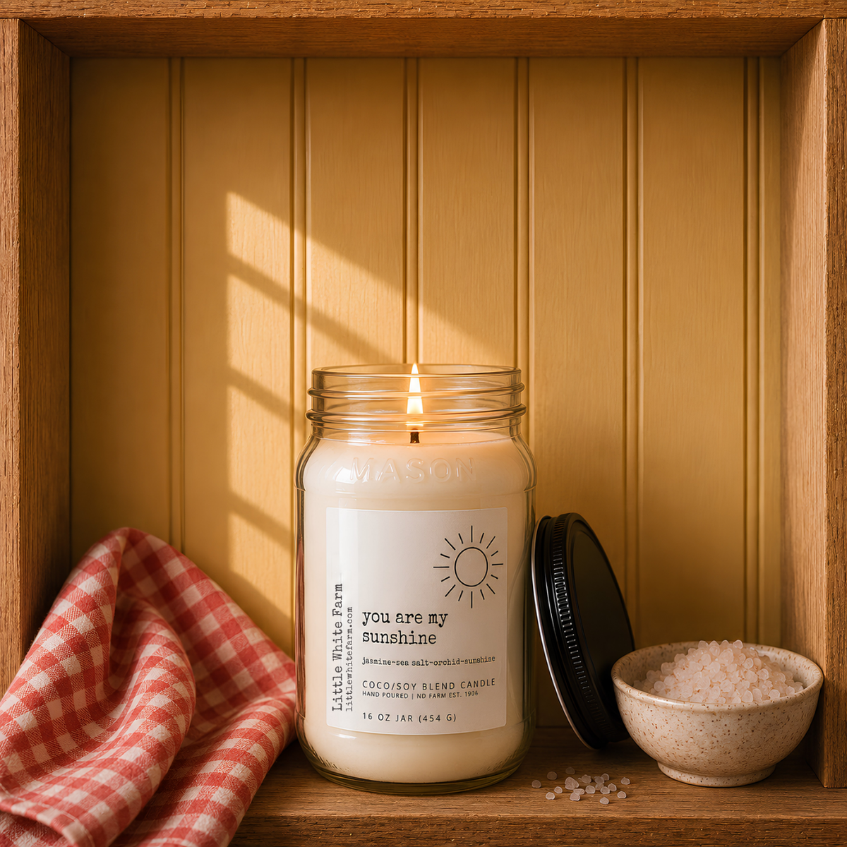 You are my Sunshine Farmhouse Collection Mason Jar Candle and Wax Melt