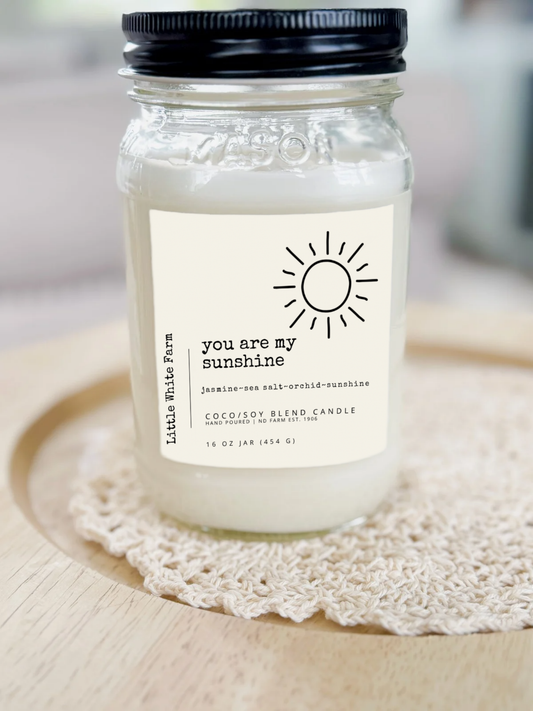 You are my Sunshine Farmhouse Collection Mason Jar Candle